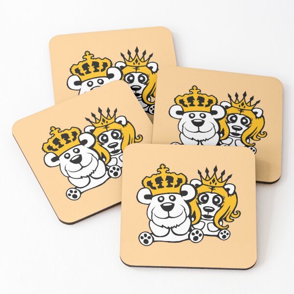 Item preview, 2 Bear Queen King Crown Couple Love Ruler Royal designed and sold by shirt-o-mat.