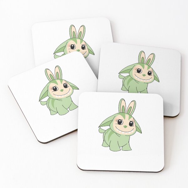 Item preview, Lapoogbu - Green Grape Poogle Neopets Labubu Sticker  designed and sold by hellodelicious studios.