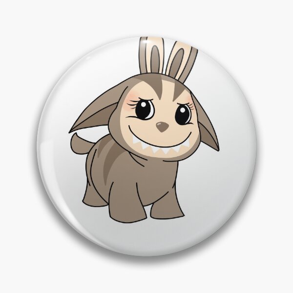 Item preview, Lapoogbu - Toffee Poogle Neopets Labubu Sticker  designed and sold by hellodelicious studios.