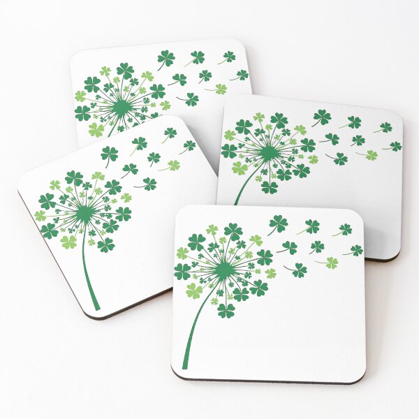 Item preview, Clover Dandelion Blowout Illustration designed and sold by ArtfulWeave.