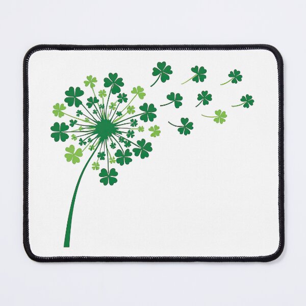 Item preview, Clover Dandelion Blowout Illustration designed and sold by ArtfulWeave.