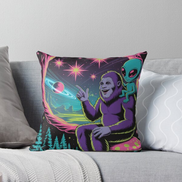 Item preview, Bigfoot's Psychedelic Forest Black Light Poster designed and sold by CleverCulture.