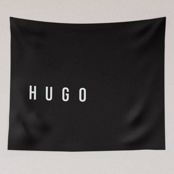 Item preview, White hugo name text art Illustration designed and sold by Combat Skies.