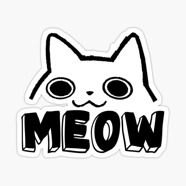 Artikel-Vorschau von Katze Gesicht Meow, designt und verkauft von RetroFuchs.