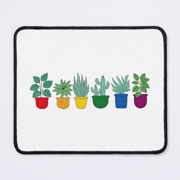 Item preview, Rainbow Potted Plant Collection Illustration designed and sold by ArtfulWeave.