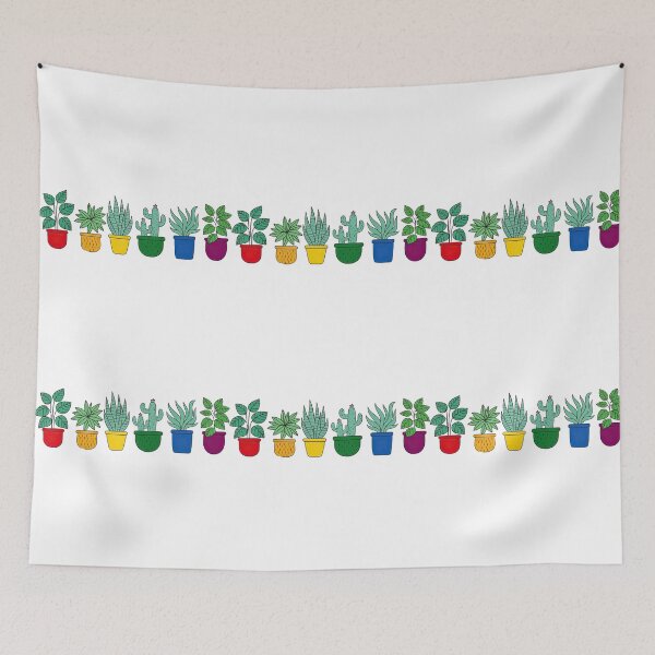 Item preview, Rainbow Potted Plant Collection Illustration designed and sold by ArtfulWeave.