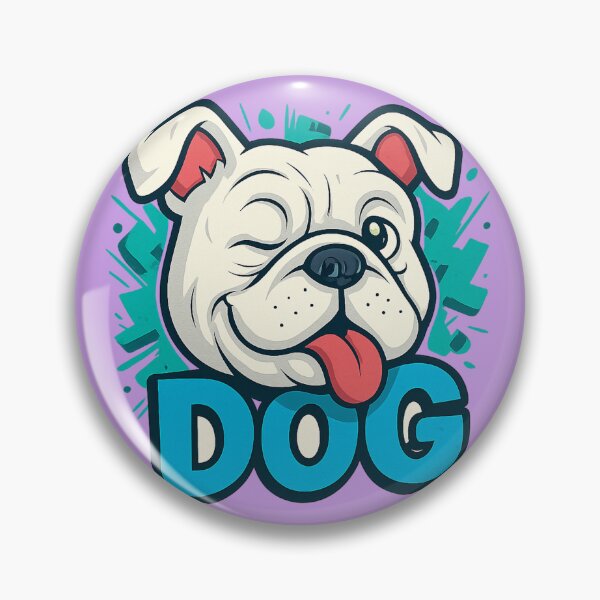Item preview, Funny Illustrated Dog - Winking Bulldog designed and sold by Idelab-11.