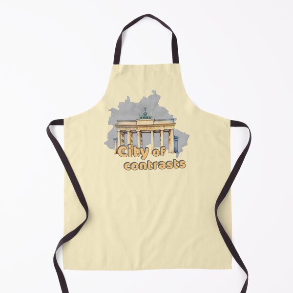 Item preview, Berlin City Map with Brandenburg Gate designed and sold by MoxisWatercolor.
