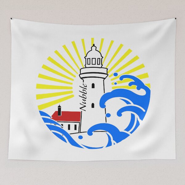 Item preview, Waves at Nubble Lighthouse designed and sold by Willow Sage.