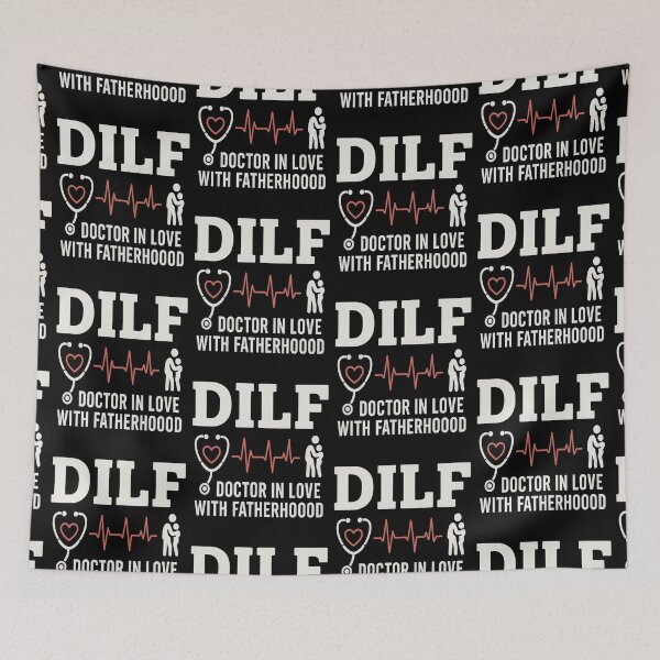 Item preview, DILF – Doctor In Love with Fatherhood Funny Medical Dad designed and sold by LuxeGraphix.
