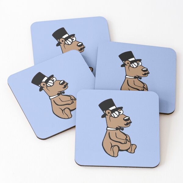 Item preview, Bear Sir Gentleman Mr. rich Monocle Glasses Top Hat designed and sold by shirt-o-mat.