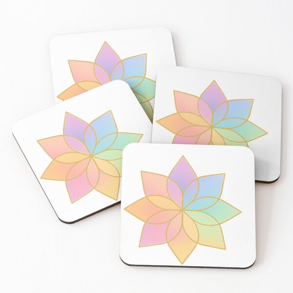 Item preview, Pastel Geometric Flower Mandala designed and sold by LevelUpLab.