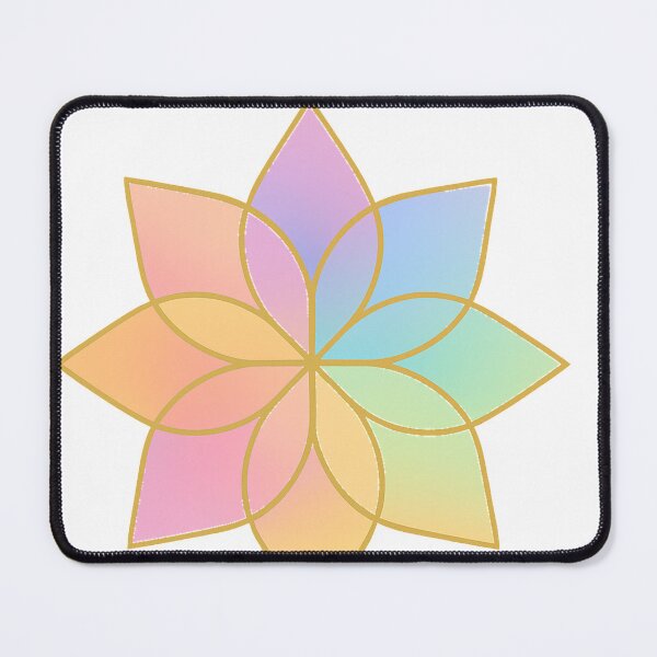 Item preview, Mandala de flores geométricas pastel designed and sold by LevelUpLab.
