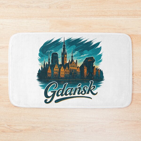 Item preview, Danzig Gdańsk maritime silhouette Poland gift designed and sold by Pineapple-Tree.