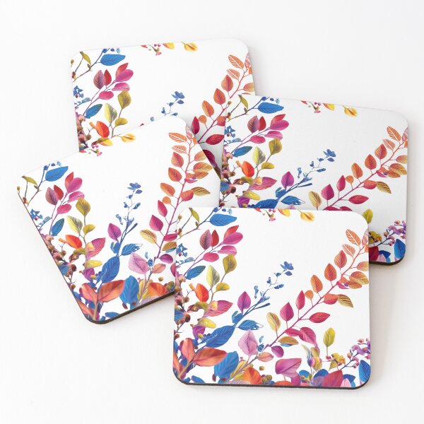 Item preview, colorful leaves, bedding patterns designed and sold by echotek.