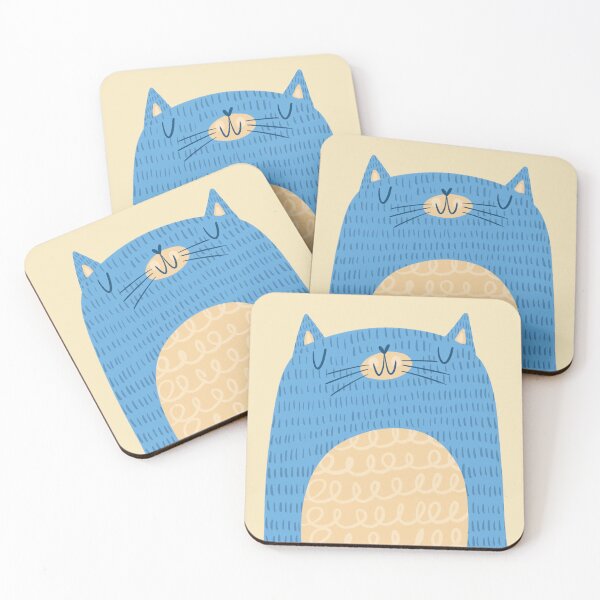 Item preview, Cute Blue Cat designed and sold by poket.piktures.