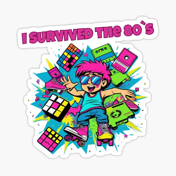 Item preview, I Survived the 80`s designed and sold by Seb-Art-Odyssey.