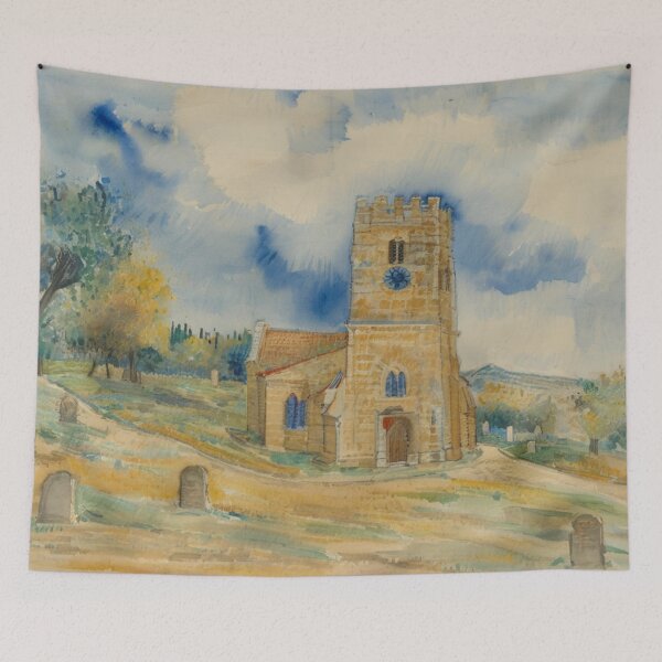 Item preview, St Peters Buckland in the Moor（watercolour + AI) designed and sold by artsmeow.