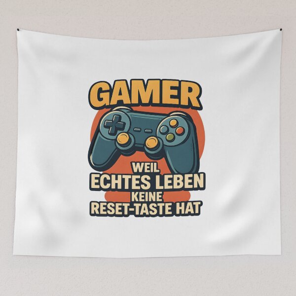 Item preview, Gamer – real life has no reset button designed and sold by Boule1979.