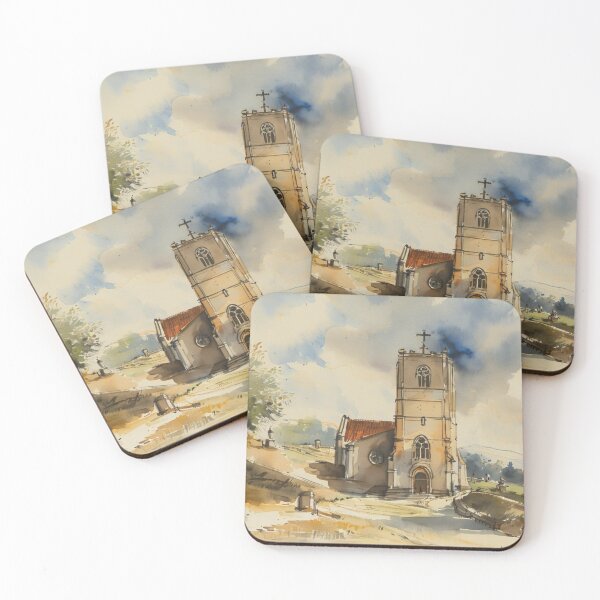 Item preview, St Peters Buckland in the Moor3（watercolour + AI) designed and sold by artsmeow.