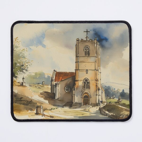 Item preview, St Peters Buckland in the Moor3（watercolour + AI) designed and sold by artsmeow.