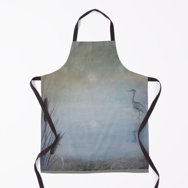 Item preview, Misty Blue Heron With River Cattails  designed and sold by Ediebxgood.