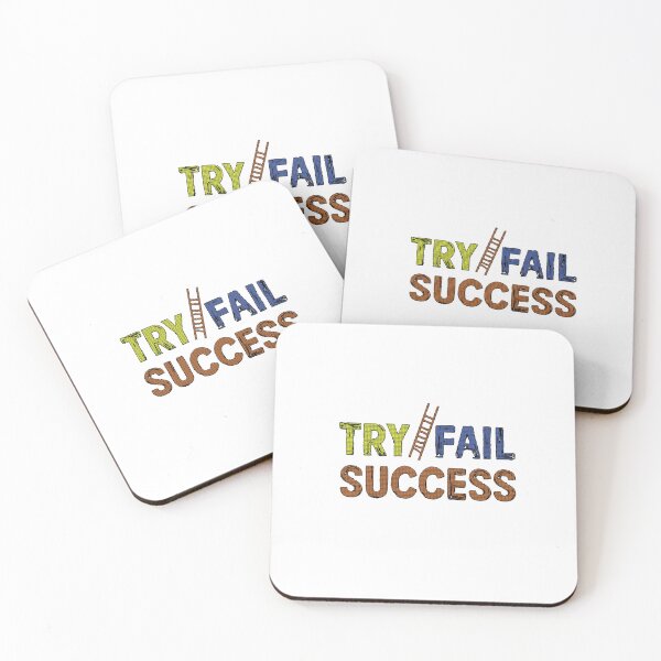 Item preview, Try Fail Success Life Quote designed and sold by Combat Skies.