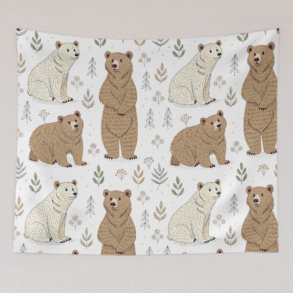 Item preview, Bear pattern designed and sold by trendspatterns.