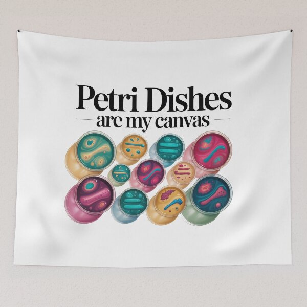 Item preview, Petri dishes are my Canvas, funny microbiology designed and sold by NoetherSym.