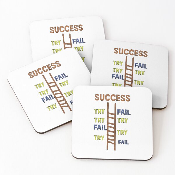 Item preview, Try Fail Success Life Quote designed and sold by Combat Skies.