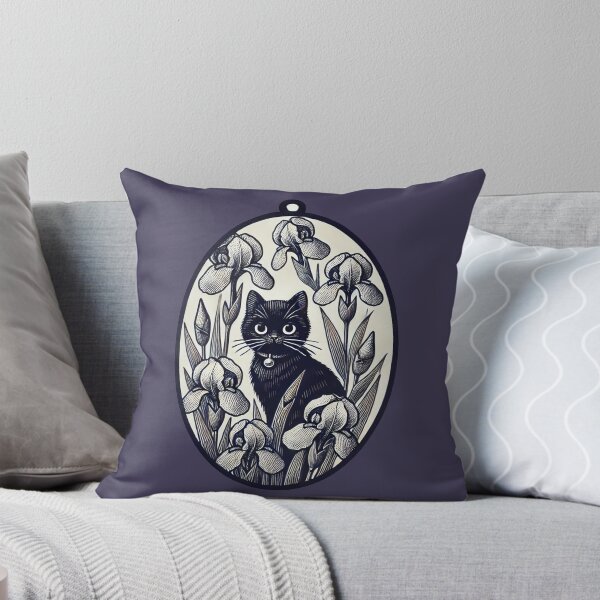 Aperçu de l'œuvre Chat noir vintage créée et vendue par FrictionMaxxing.