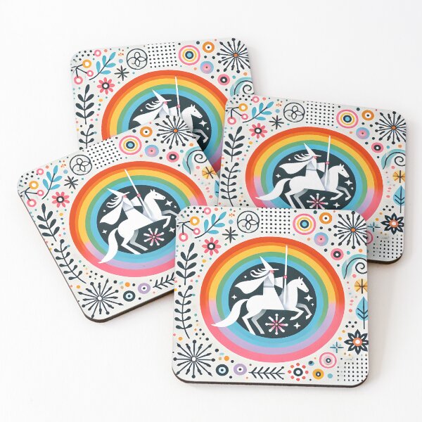 Item preview, Wizard: Magical Horseback Journey - Scandinavian Folk Art by heidiannemorris © designed and sold by FOLK ART FUSION.
