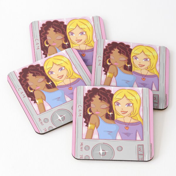 Item preview, Retro Sparkle DigiCam Selfie – Cartoon Style Y2K Girls designed and sold by creativef0x.