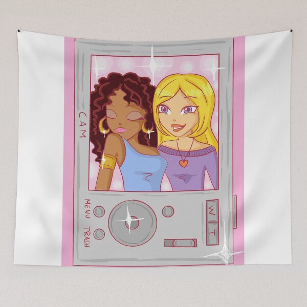 Item preview, Retro Sparkle DigiCam Selfie – Cartoon Style Y2K Girls designed and sold by creativef0x.