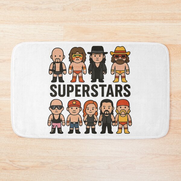 Item preview, Chibi superstars – legendary wrestlers cartoon style designed and sold by LoomisDreams.
