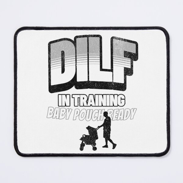 Item preview, DILF In Training – Funny New Dad quote| Baby Pouch Ready, baby carrier designed and sold by LuxeGraphix.