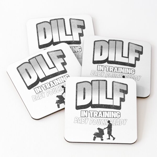 Item preview, DILF In Training – Funny New Dad quote| Baby Pouch Ready, baby carrier designed and sold by LuxeGraphix.