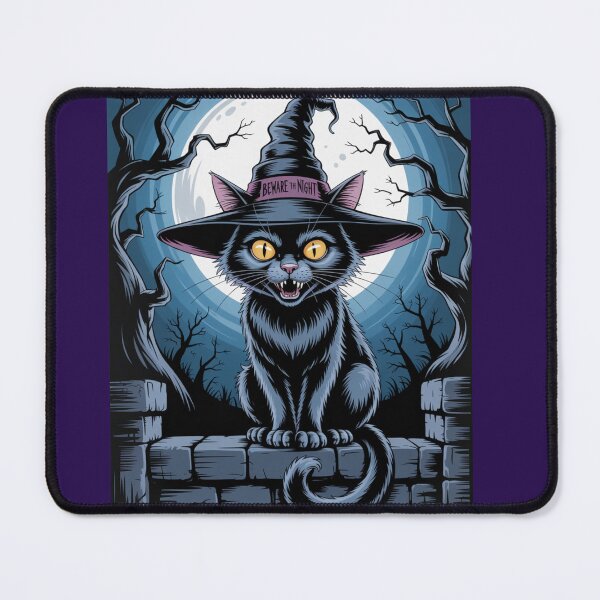 Item preview, Beware of the Night Spooky Cat designed and sold by Ketique.