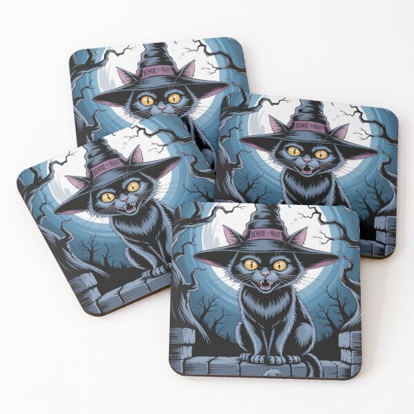 Item preview, Beware of the Night Spooky Cat designed and sold by Ketique.