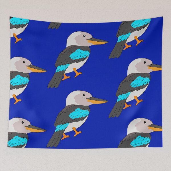 Item preview, Blue Winged Kookaburra designed and sold by Leapingdoe.