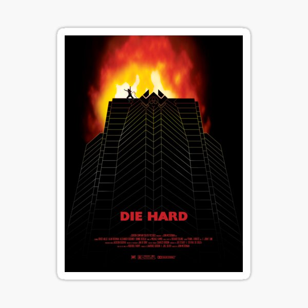 Aperçu de l'œuvre Affiche alternative du film Die Hard créée et vendue par GeekCut.