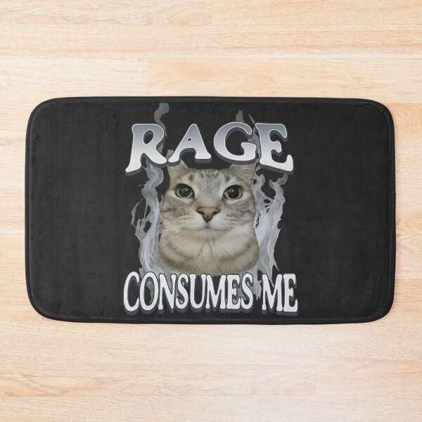Item preview, Rage consumes me - Sarcasm cat meme designed and sold by Darkifun.