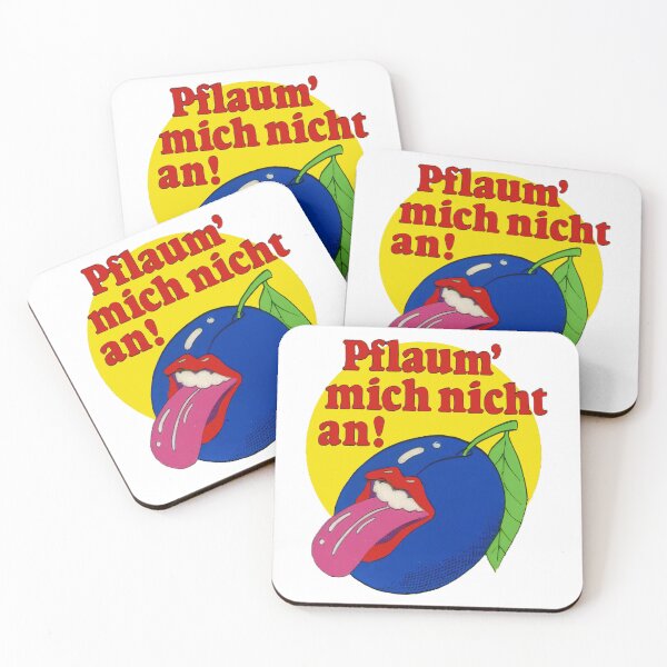 Item preview, Don't touch me! – Original Hanuta sticker with plum and tongue (80s cult) designed and sold by Alpha Stag.