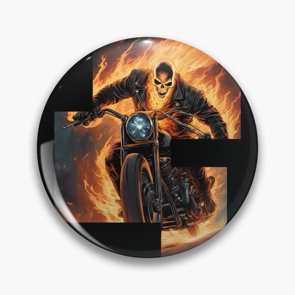 Item preview, Ghost rider on a fire motorbike 4 designed and sold by Neon G.