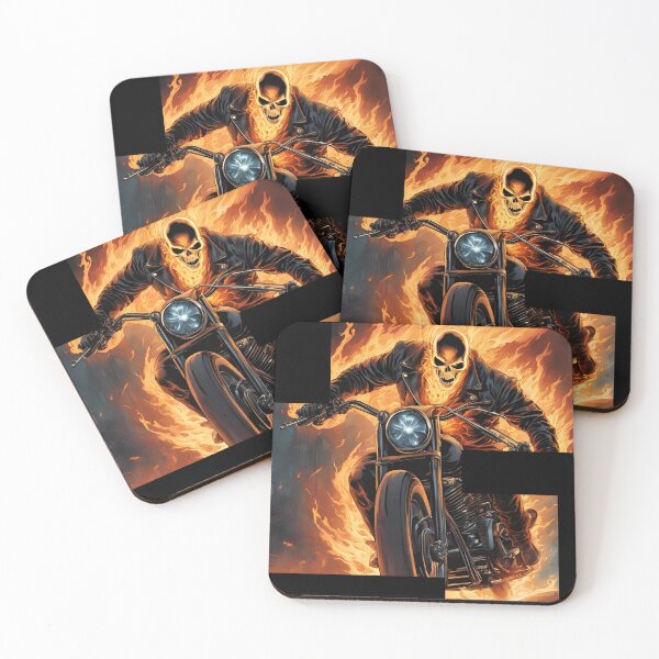 Item preview, Ghost rider on a fire motorbike 4 designed and sold by Neon G.