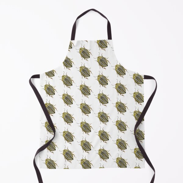 Item preview, Striped yellow and black beatle original watercolor designed and sold by GwendolynLee.