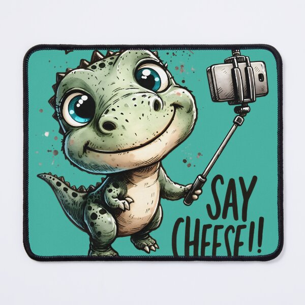 Item preview, Selfie Dino – Say Cheese!! | Funny Kids' T-Shirt designed and sold by Closeddog.