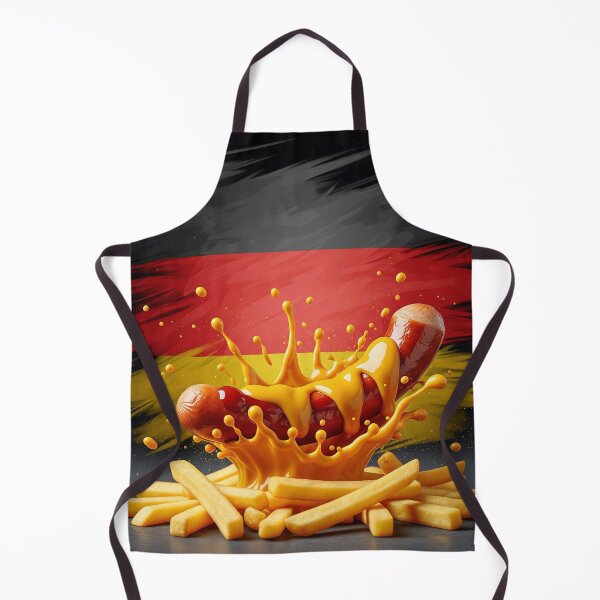 Item preview, German Streetfood Explosion – Art with Currywurst & Fries designed and sold by Mark Fischer.