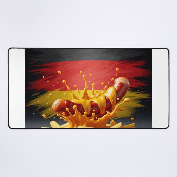 Item preview, German Streetfood Explosion – Art with Currywurst & Fries designed and sold by Mark Fischer.