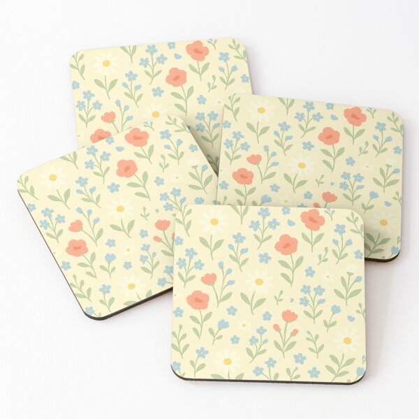 Item preview, Playful Garden Flowers on Pale Yellow designed and sold by BloomKind.